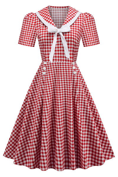 Vintage Kjole Med Sløyfe