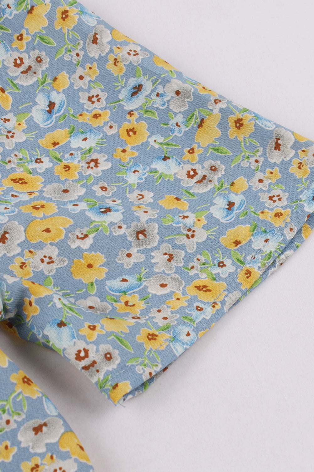 50-Talls Blomstertrykk Trapesskjole