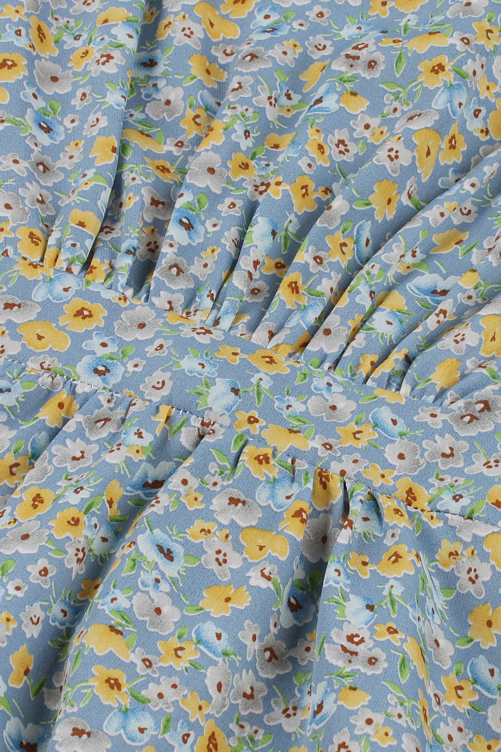 50-Talls Blomstertrykk Trapesskjole