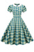 Vintage Rutete Kjole
