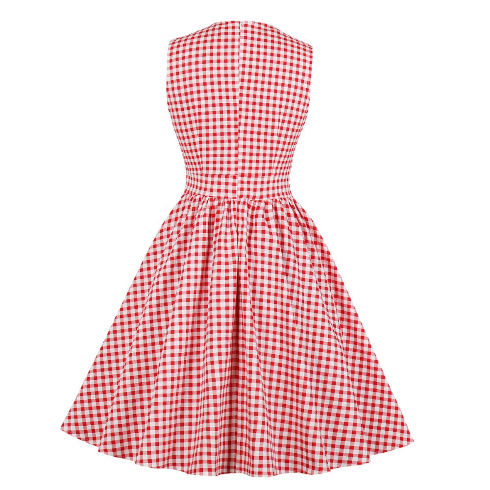 Rockabilly Gingham Kjole