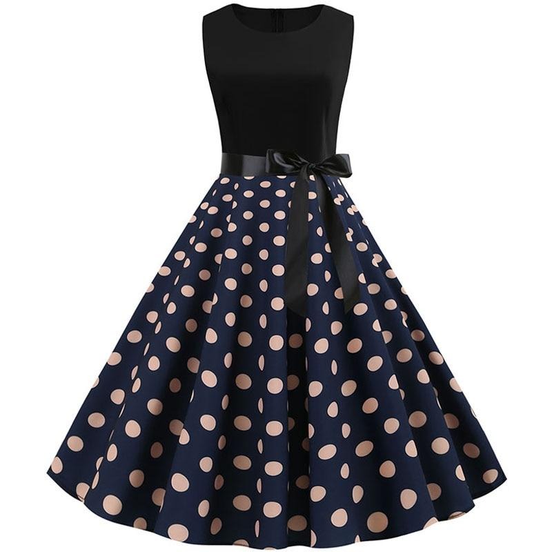 Polka Dot Rockabilly Kjole