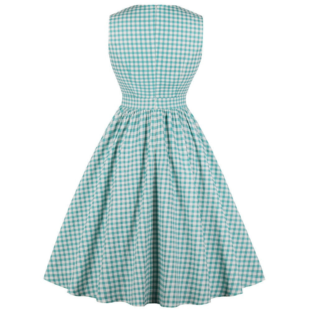 Rockabilly Gingham Kjole
