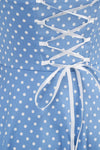 Retro Polka Dot Ryggløs Kjole For Kvinner