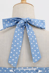 Retro Polka Dot Ryggløs Kjole For Kvinner