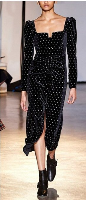 40-Talls Svart Kjole Kveldsmote