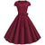 Vintage Burgundy Kjole Fra 50-Tallet