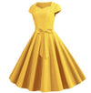 50-Talls Vintage Gul Kjole