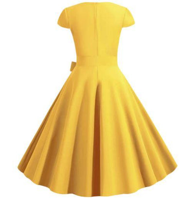 50-Talls Vintage Gul Kjole