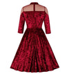 Vintage Burgundy Kjole Fra 60-Tallet