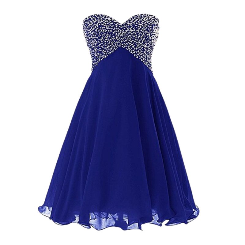 Vintage Stroppeløs Kjole