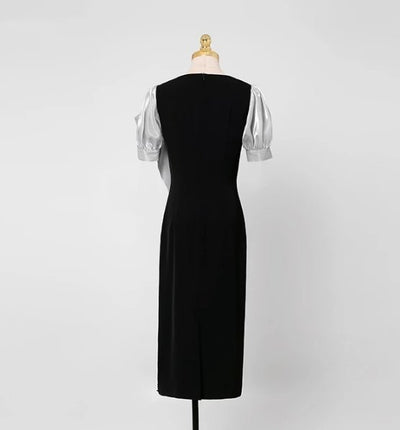 Vintage Petite Svart Kjole