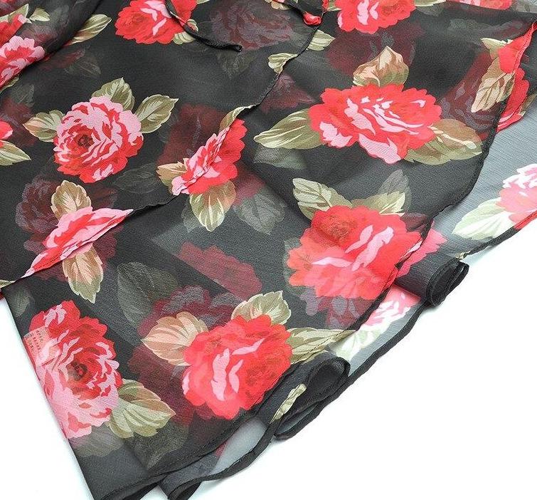 Svart Og Rød Kjole Fra 1940-Tallet