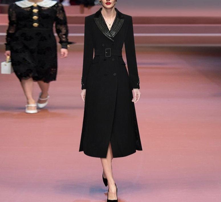 40-Talls Vinterkjole Svart