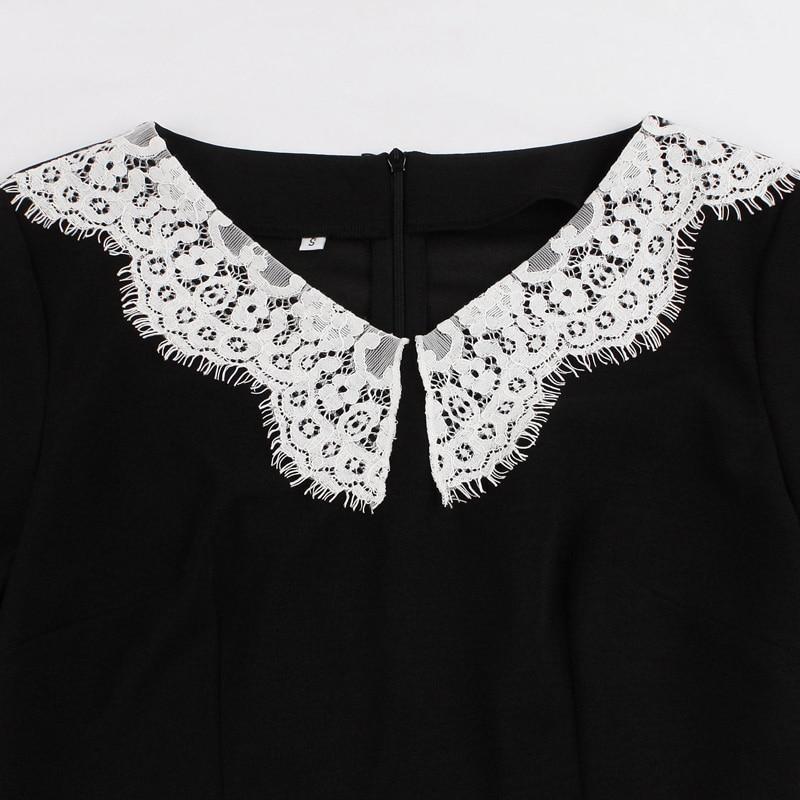 50-60-Talls Svart Kjole