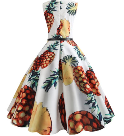 50s Pin Up Pineapple Dress