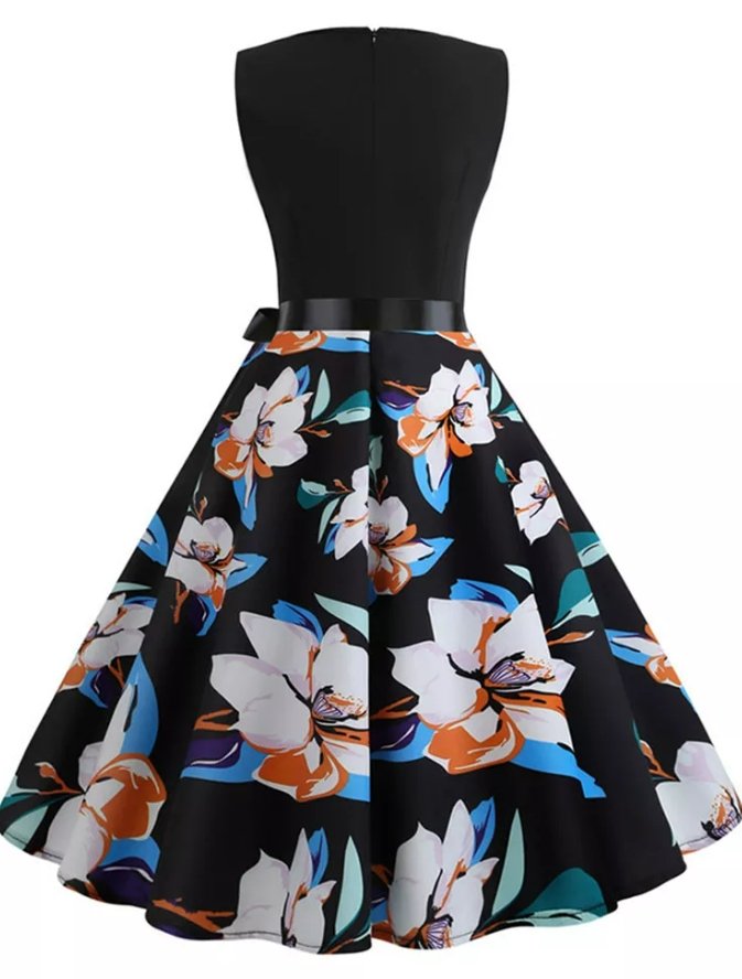 50s Pin Up Floral Dress