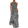 Vintage Zebra-Kjole Fra 70-Tallet