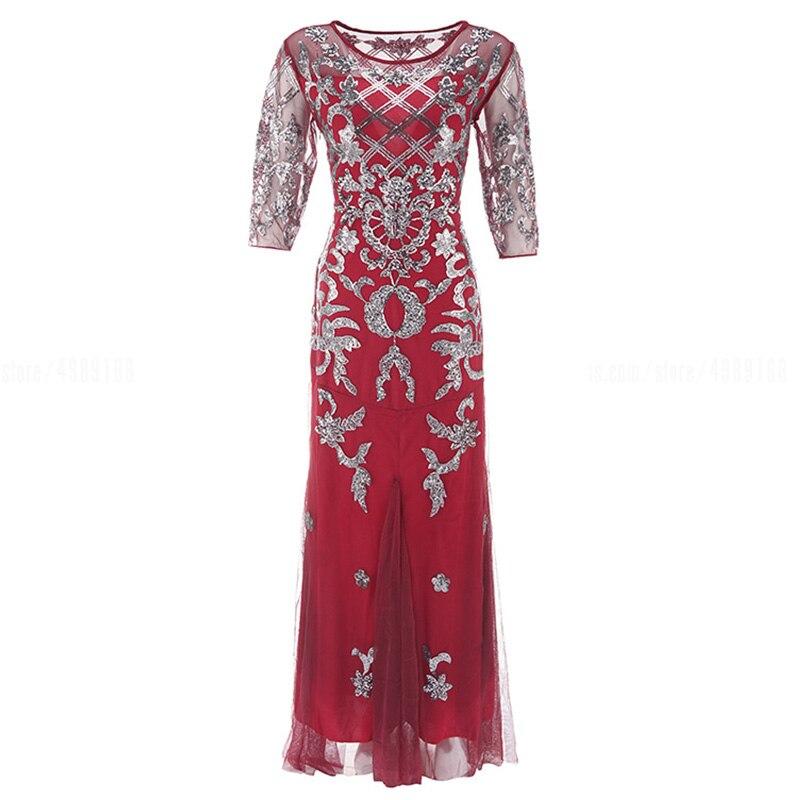 Vintage Rød 20-Tallskjole