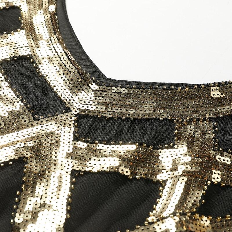 20-Talls Vintagekjole Svart Gull