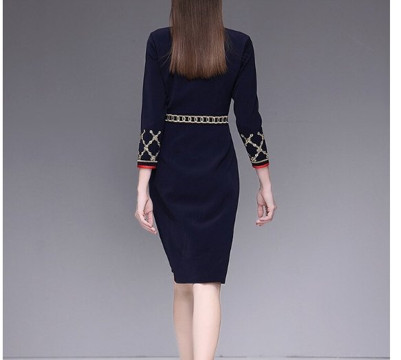 Blå Blyantkjole Fra 40-Tallet