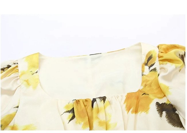 Gul Tusenfrydskjole Fra 40-Tallet