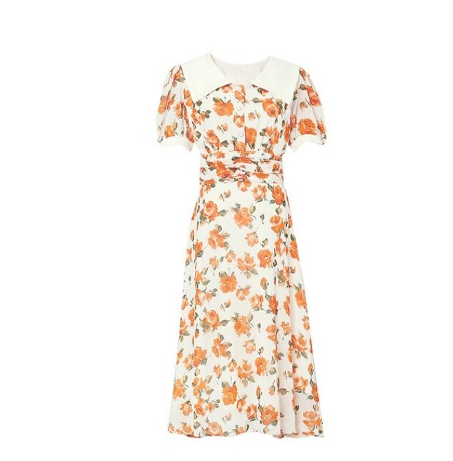 Vintage Blomsterkjole Fra 40-Tallet