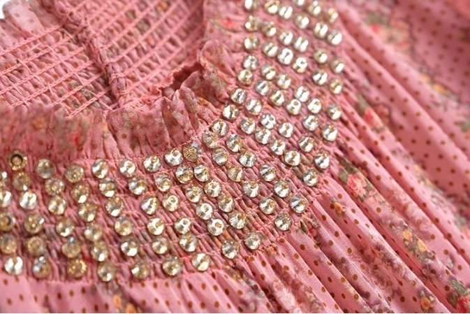 40-Talls Vintage Blekrosa Kjole