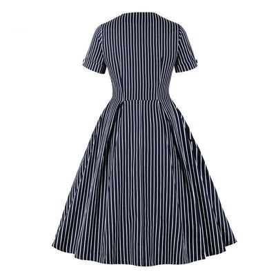 50-Talls Vintage Marine Kjole