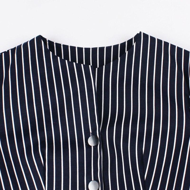 50-Talls Vintage Marine Kjole