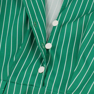 50-Talls Vintage Grønn Kjole