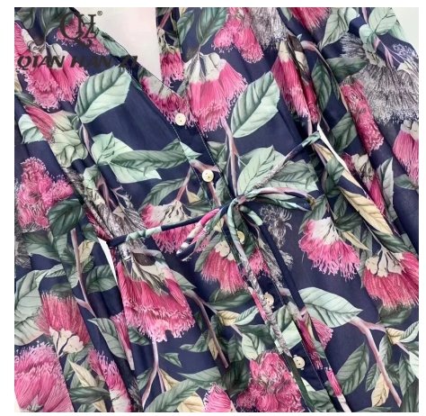 Kort 40-Talls Blomsterkjole