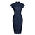 Navy Rett Kjole Fra 60-Tallet