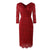 Vintage 50-Talls Blyantkjole Burgundy