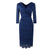 Vintage 50s Navy Pencil Dress