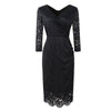 Vintage 50s Pencil Dress Black