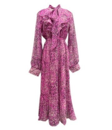 Vintage Rosa Blomsterseremonikjole