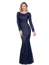 Elegant Gatsby Aftenkjole Marine