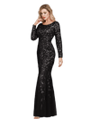 Elegant Aftenkjole - Svart Gatsby