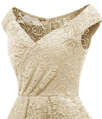 Vintage Ivory Aftenkjole