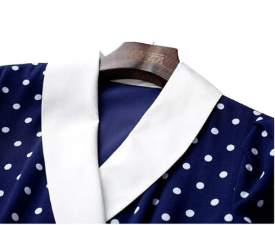 Vintage Polka Dot Rett Kjole
