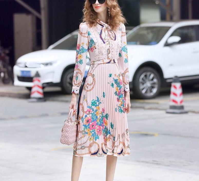 40s Style Shift Dress Rosa