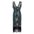 Grønn Og Gull Gatsby Spirit Dress