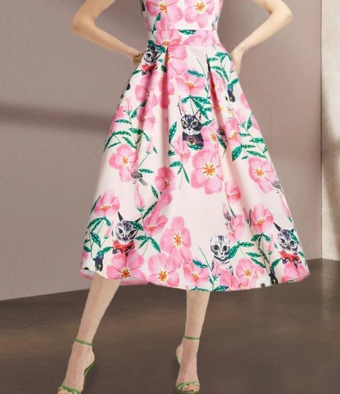 Vintage Sommerkjole For Kvinner