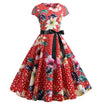 Kunstnerisk Vintage Blusset Kjole