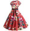 Kunstnerisk Vintage Blusset Kjole