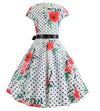 Vintage Poppies Flared Dress