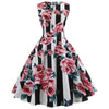 Vintage Roses Flared Dress