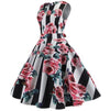 Vintage Roses Flared Dress