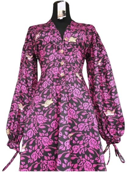 40-Talls Blomsterkjole